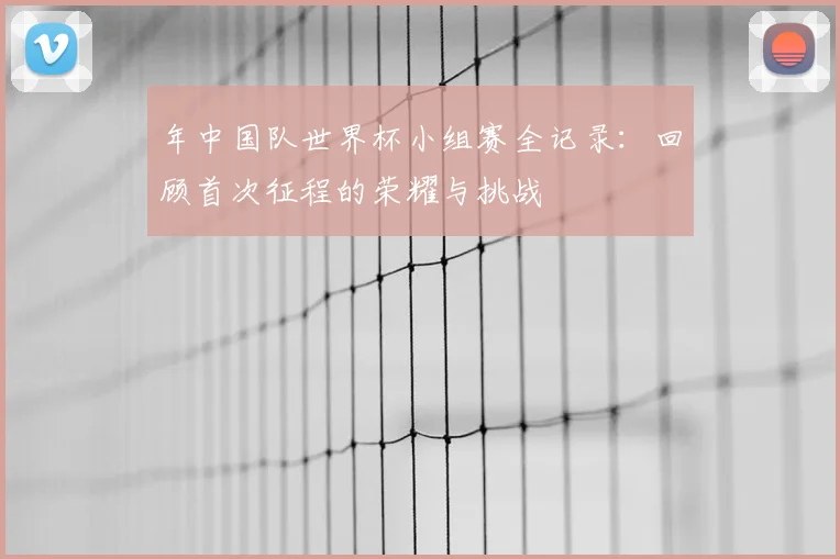 年中国队世界杯小组赛全记录:回顾首次征程的荣耀与挑战